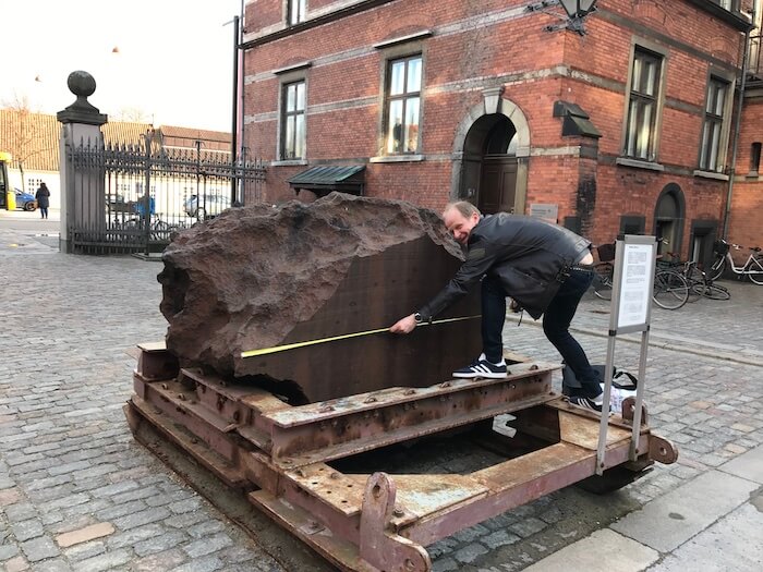 Luc Labenne Météorites avec Cape York météorite de Copenhague